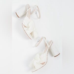 Loeffler Randall Camellia Knotted Sandal, Pearl, sz 8
